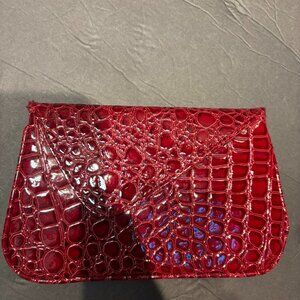Bare Escentuals Minerals Red Cosmetic Makeup Bag Clutch – NEW
